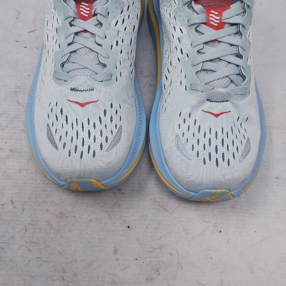 HOKA ONE ONE Blue Yellow Mens Kawana Sneaker - Picture 9 of 10